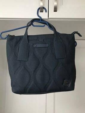 Lug Alto Matte Lux Convertible Travel Tote Bag Purse Slate Blue NWOT